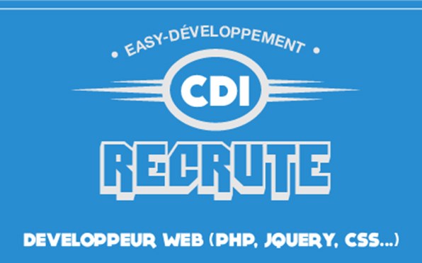 Infographie recrutement Easy-Développement de Dherbomez Bastien